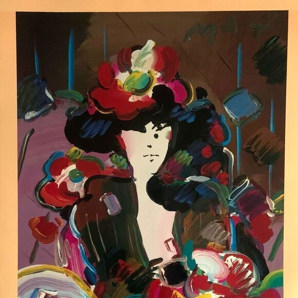 PETER MAX Signed “The Brown Lady” Poster (1990) - Picture 2 of 9